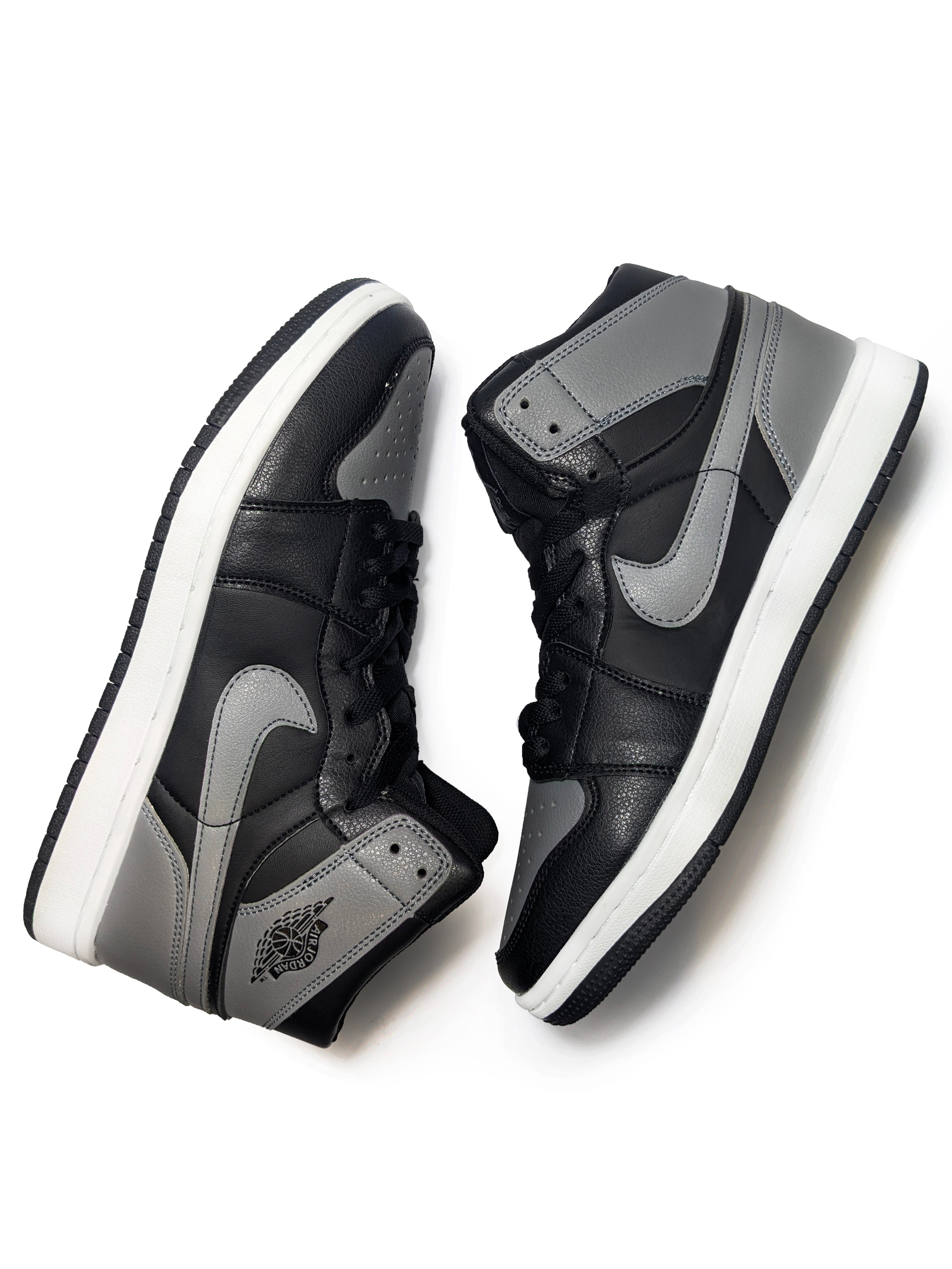 Air Jordan 1 Mid- Gray Black