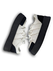 Men's Chunky Sole Sneakers – White & Black
