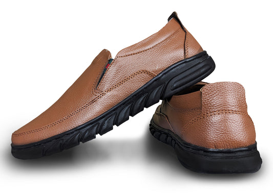 Men’s Leather Casual S11-Mustard Light Brown